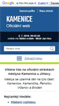 Mobile Screenshot of kameniceujihlavy.cz